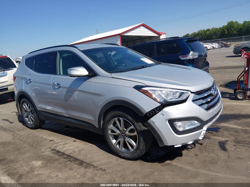2014 Hyundai Santa fe VIN 5XYZU3LA4EG124971 IAAI salvage auction — FRONT END, Salvage (North Carolina), sold $1,050 on 2026-07-22 (photo 1)