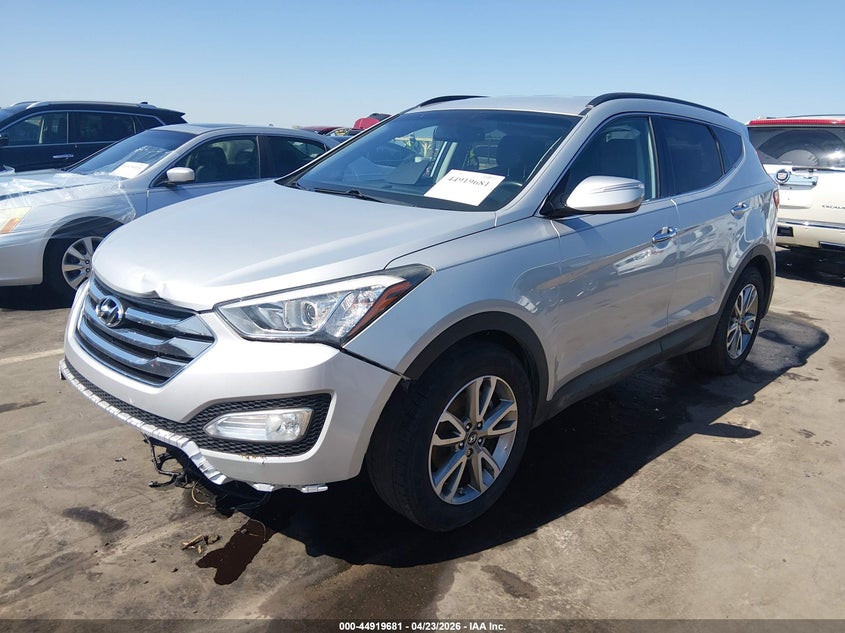 2014 Hyundai Santa fe VIN 5XYZU3LA4EG124971 IAAI salvage auction — FRONT END, Salvage (North Carolina), sold $1,050 on 2026-07-22 (photo 2)