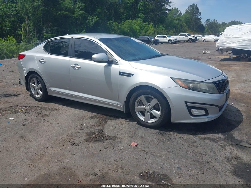 2015 Kia Optima VIN 5XXGM4A72FG395506 IAAI salvage auction — THEFT, Salvage (Mississippi), sold $550 on 2026-07-29 (photo 1)