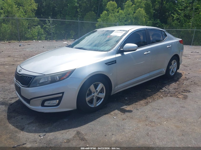 2015 Kia Optima VIN 5XXGM4A72FG395506 IAAI salvage auction — THEFT, Salvage (Mississippi), sold $550 on 2026-07-29 (photo 2)