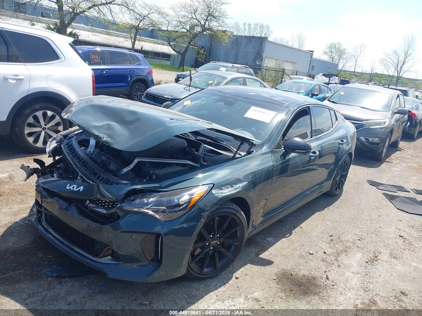 2023 Kia Stinger VIN KNAE55LC6P6136356 IAAI salvage auction — FRONT END, Salvage (Ohio), sold $5,200 on 2026-07-15 (photo 2)