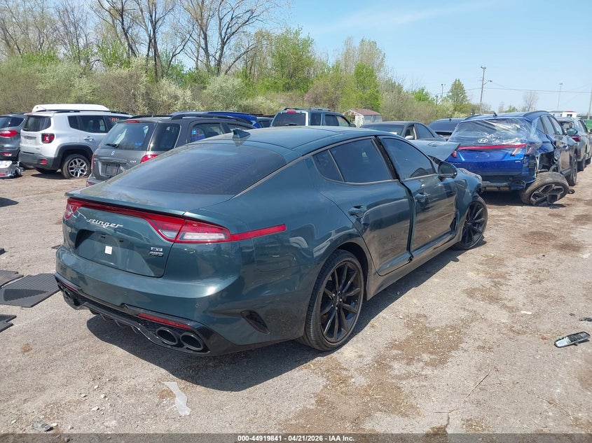 2023 Kia Stinger VIN KNAE55LC6P6136356 IAAI salvage auction — FRONT END, Salvage (Ohio), sold $5,200 on 2026-07-15 (photo 4)