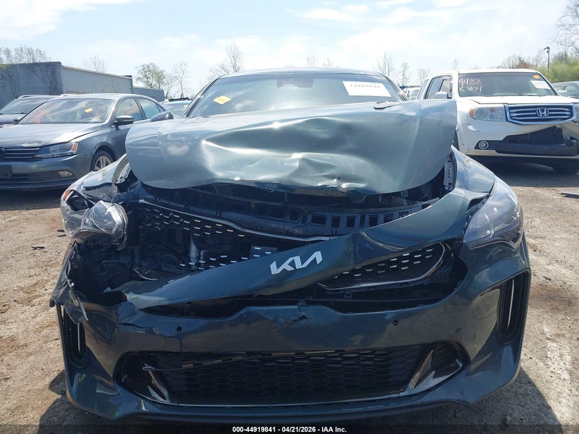 2023 Kia Stinger VIN KNAE55LC6P6136356 IAAI salvage auction — FRONT END, Salvage (Ohio), sold $5,200 on 2026-07-15 (photo 6)