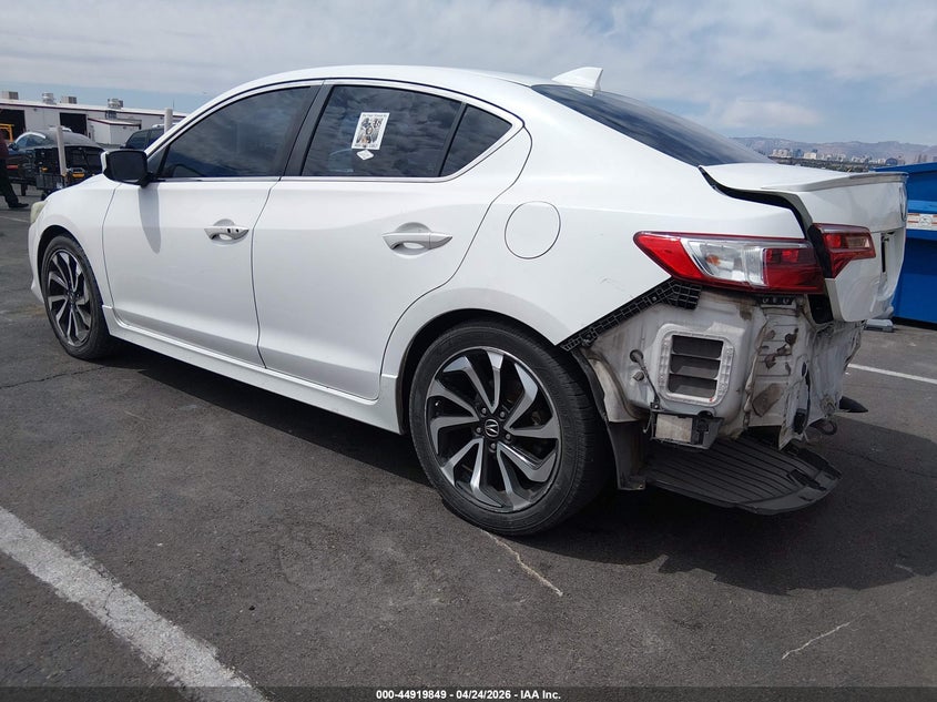 2016 Acura Ilx VIN 19UDE2F85GA006605 IAAI salvage auction — REAR END, Wait Title, sold $1,850 on 2026-07-24 (photo 3)