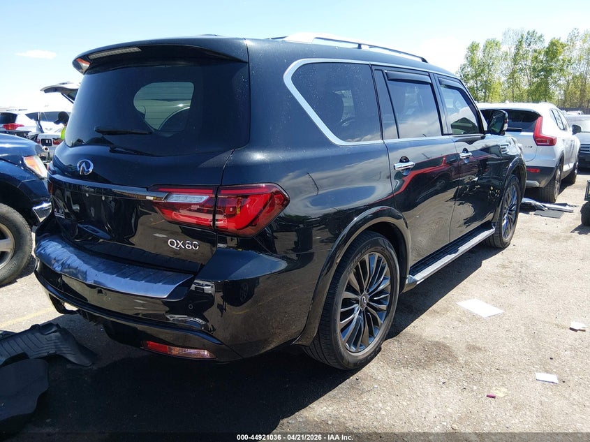 2021 Infiniti Qx80 VIN JN8AZ2AE4M9272685 IAAI salvage auction — REAR END, Salvage Title, sold $13,200 on 2026-07-28 (photo 4)