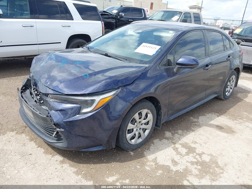 2023 Toyota Corolla VIN JTDBCMFE0PJ002863 IAAI salvage auction — HAIL, Original (Texas), sold $5,050 on 2026-07-27 (photo 2)