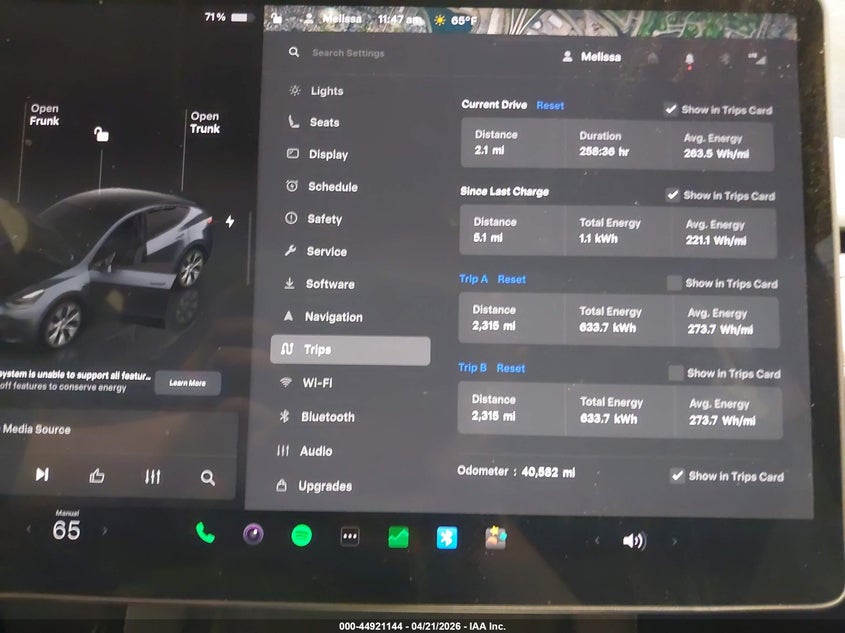 2023 Tesla Model y VIN 7SAYGDEEXPA155869 IAAI salvage auction — RIGHT SIDE, Salvage Title, sold $12,600 on 2026-07-07 (photo 7)