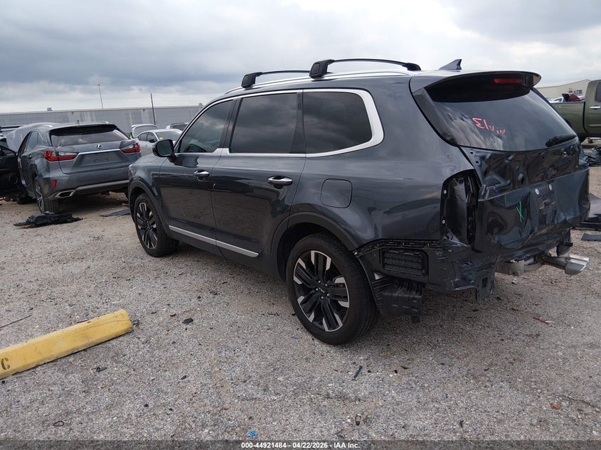 2024 Kia Telluride VIN 5XYP54GC9RG549176 IAAI salvage auction — REAR END, Original (Texas), sold $12,750 on 2026-07-16 (photo 3)