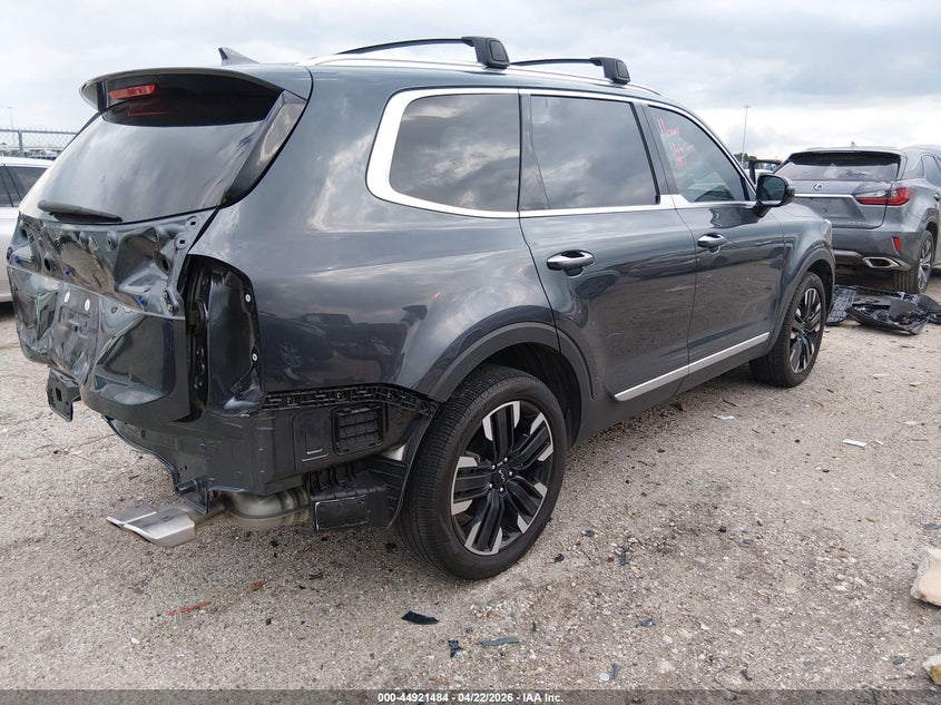 2024 Kia Telluride VIN 5XYP54GC9RG549176 IAAI salvage auction — REAR END, Original (Texas), sold $12,750 on 2026-07-16 (photo 4)