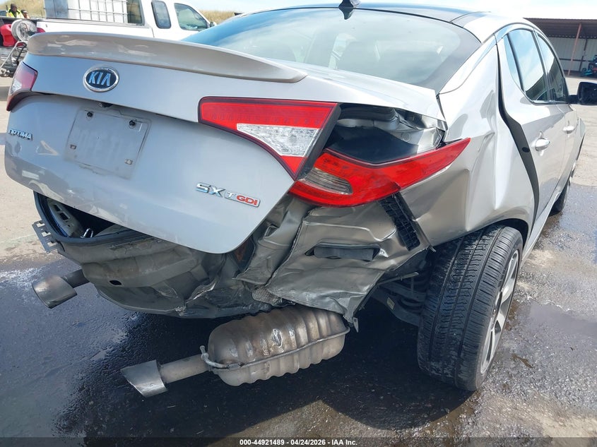 2012 Kia Optima VIN 5XXGR4A61CG077252 IAAI salvage auction — REAR END, Salvage (California), sold $675 on 2026-07-22 (photo 6)
