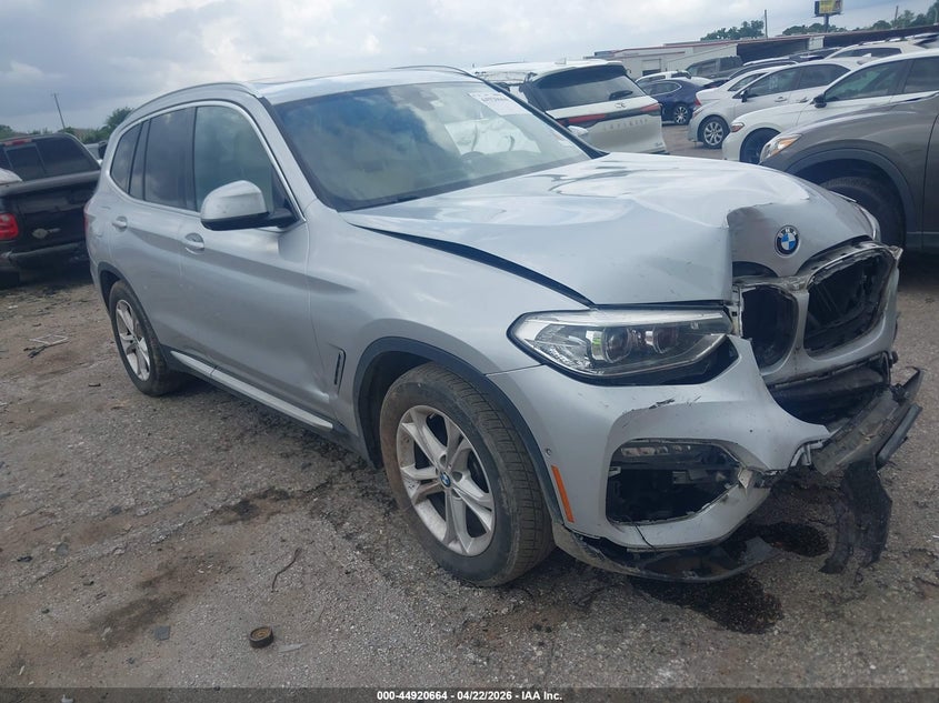 2021 BMW X3 VIN 5UXTY3C0XM9G67616 IAAI salvage auction — FRONT END, Original (Texas), sold $5,200 on 2026-07-08 (photo 1)