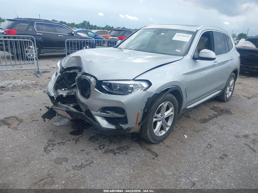 2021 BMW X3 VIN 5UXTY3C0XM9G67616 IAAI salvage auction — FRONT END, Original (Texas), sold $5,200 on 2026-07-08 (photo 2)