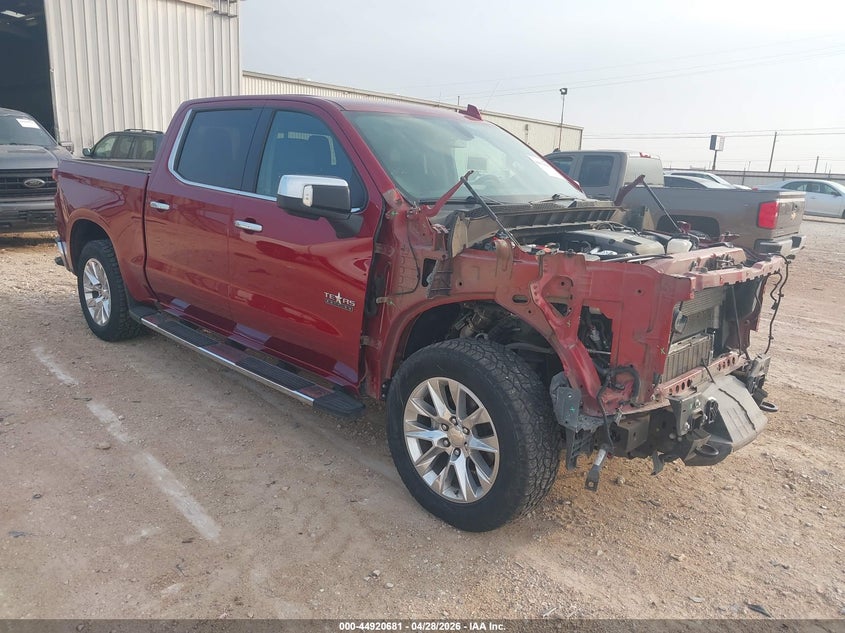 2021 Chevrolet Silverado VIN 3GCUYGET1MG362877 IAAI salvage auction — FRONT END, Original (Texas), sold $10,500 on 2026-07-30 (photo 1)