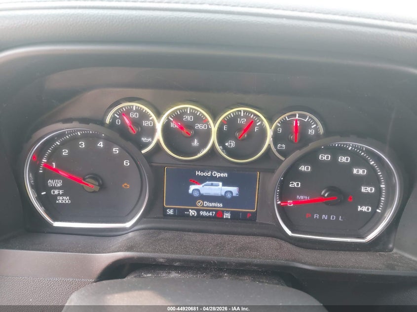2021 Chevrolet Silverado VIN 3GCUYGET1MG362877 IAAI salvage auction — FRONT END, Original (Texas), sold $10,500 on 2026-07-30 (photo 7)