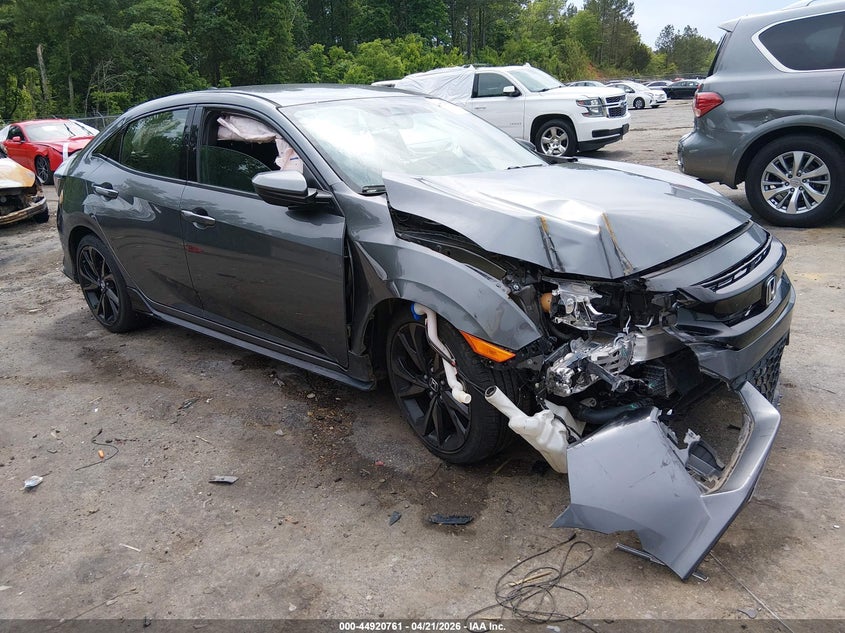 2019 Honda Civic VIN SHHFK7H40KU204403 IAAI salvage auction — RIGHT FRONT, Salvage (Mississippi), sold $3,800 on 2026-08-01 (photo 1)