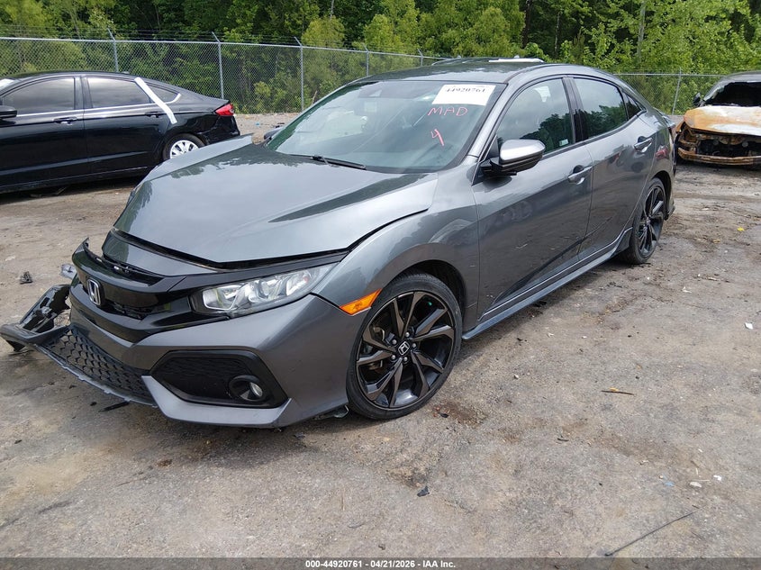 2019 Honda Civic VIN SHHFK7H40KU204403 IAAI salvage auction — RIGHT FRONT, Salvage (Mississippi), sold $3,800 on 2026-08-01 (photo 2)