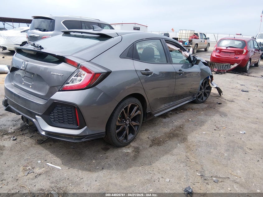 2019 Honda Civic VIN SHHFK7H40KU204403 IAAI salvage auction — RIGHT FRONT, Salvage (Mississippi), sold $3,800 on 2026-08-01 (photo 4)