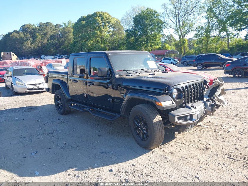 2023 Jeep Gladiator VIN 1C6HJTAGXPL504813 IAAI salvage auction — FRONT END, Salvage (Georgia), sold $10,000 on 2026-07-31 (photo 1)