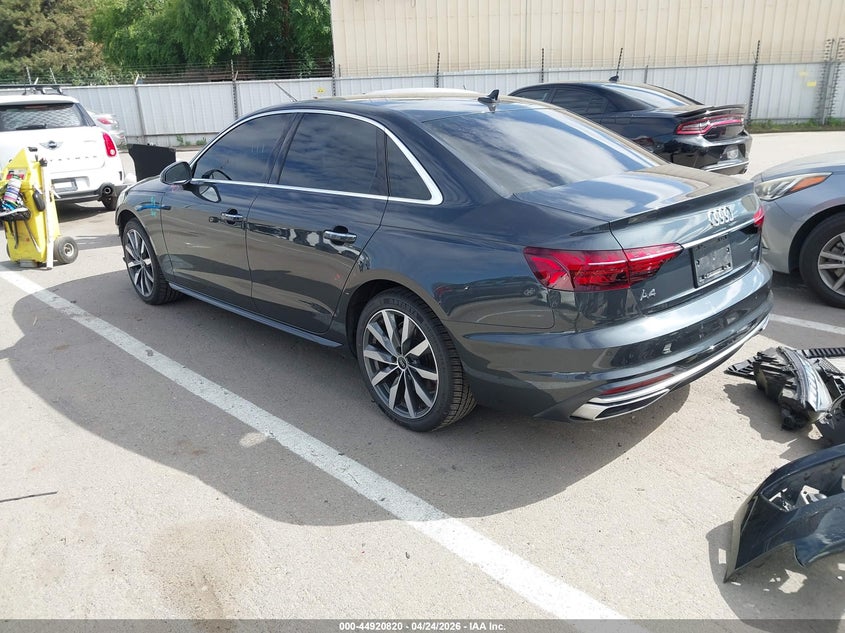 2023 Audi A4 VIN WAUABAF47PN010470 IAAI salvage auction — FRONT END, Salvage (California), sold $7,900 on 2026-07-21 (photo 3)