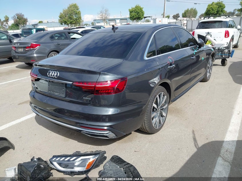 2023 Audi A4 VIN WAUABAF47PN010470 IAAI salvage auction — FRONT END, Salvage (California), sold $7,900 on 2026-07-21 (photo 4)