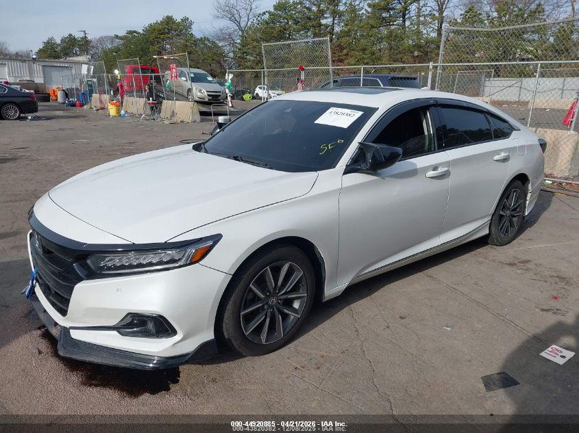 2022 Honda Accord VIN 1HGCV1F5XNA055064 IAAI salvage auction — ENGINE DAMAGE, Clear (Virginia), sold $9,900 on 2026-07-28 (photo 2)
