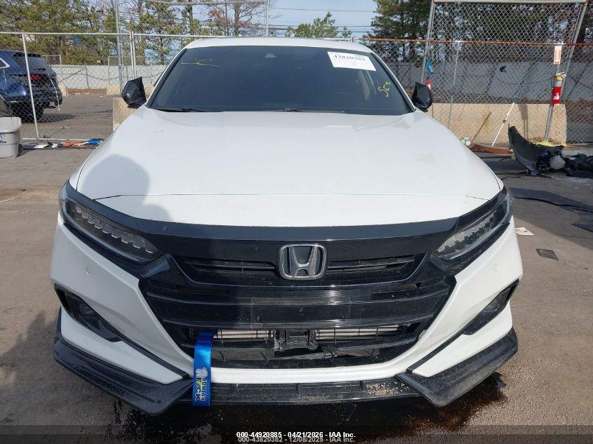 2022 Honda Accord VIN 1HGCV1F5XNA055064 IAAI salvage auction — ENGINE DAMAGE, Clear (Virginia), sold $9,900 on 2026-07-28 (photo 6)