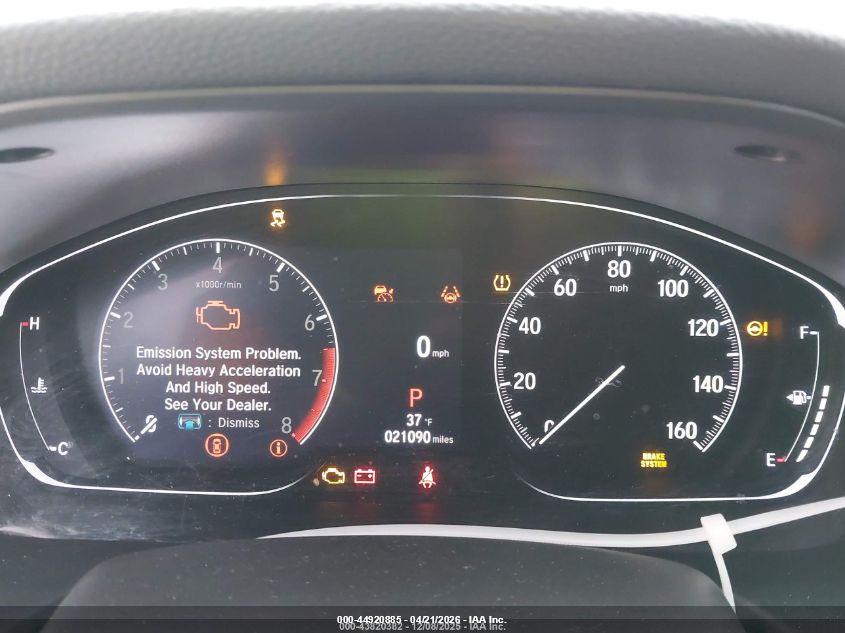 2022 Honda Accord VIN 1HGCV1F5XNA055064 IAAI salvage auction — ENGINE DAMAGE, Clear (Virginia), sold $9,900 on 2026-07-28 (photo 7)