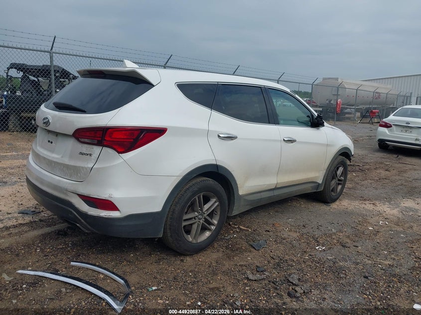 2017 Hyundai Santa fe VIN 5XYZT3LB7HG393496 IAAI salvage auction — FRONT END, Wait Title, sold $1,850 on 2026-07-15 (photo 4)