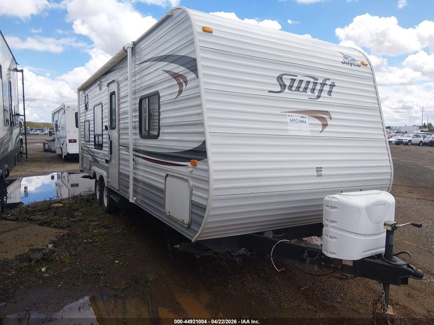 2012 Jayco Jay flight VIN 1UJBJ0BN3C77B0080 IAAI salvage auction — THEFT, Salvage (California), sold $1,250 on 2026-09-23 (photo 1)