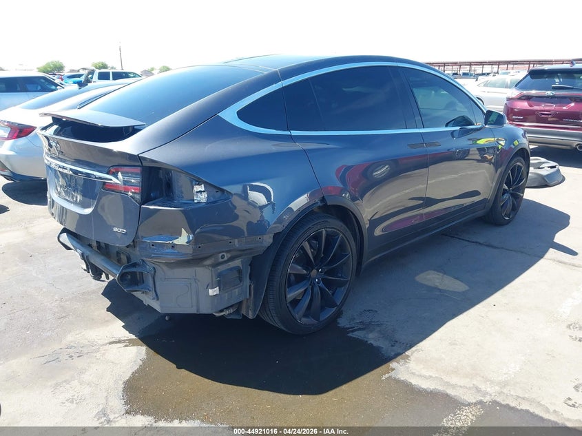 2016 Tesla Model x VIN 5YJXCAE26GF001929 IAAI salvage auction — REAR END, Salvage (Arizona), sold $5,700 on 2026-07-28 (photo 4)