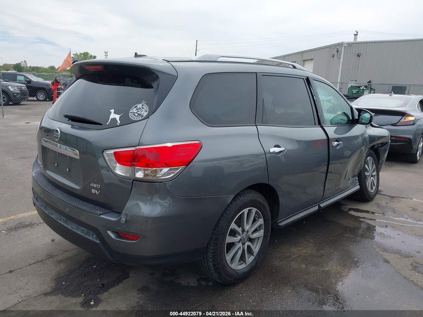2015 Nissan Pathfinder VIN 5N1AR2MM2FC638255 IAAI salvage auction — FRONT END, Salvage (Utah), sold $1,600 on 2026-07-09 (photo 4)