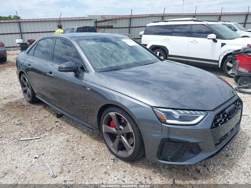 2024 Audi A4 VIN WAUEAAF40RN018028 IAAI salvage auction — LEFT SIDE, Clear (Oklahoma), sold $15,650 on 2026-07-09 (photo 1)