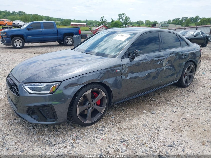 2024 Audi A4 VIN WAUEAAF40RN018028 IAAI salvage auction — LEFT SIDE, Clear (Oklahoma), sold $15,650 on 2026-07-09 (photo 2)