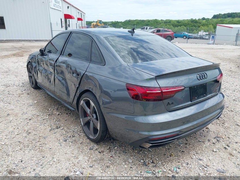 2024 Audi A4 VIN WAUEAAF40RN018028 IAAI salvage auction — LEFT SIDE, Clear (Oklahoma), sold $15,650 on 2026-07-09 (photo 3)