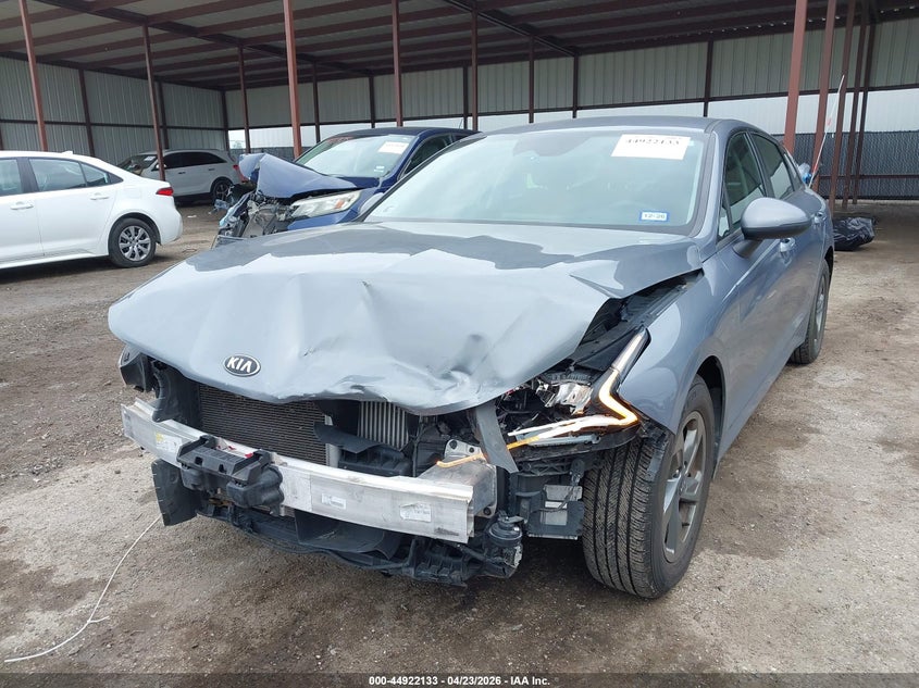 2021 Kia K5 VIN 5XXG14J24MG021327 IAAI salvage auction — FRONT & REAR, Original (Texas), sold $3,950 on 2026-07-07 (photo 2)