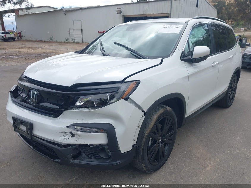 2021 Honda Pilot VIN 5FNYF5H25MB024242 IAAI salvage auction — FRONT END, Salvage (California), sold $9,600 on 2026-07-27 (photo 2)