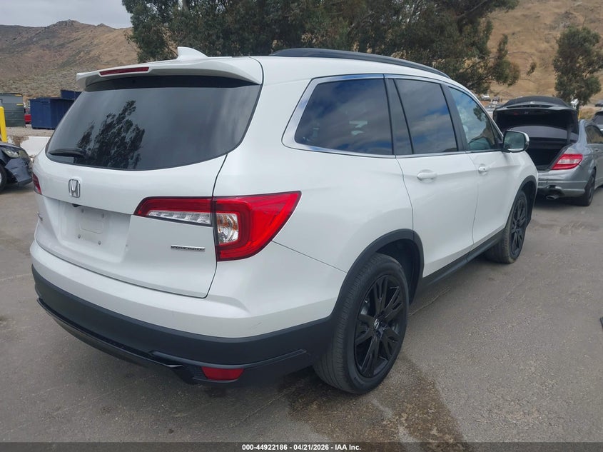 2021 Honda Pilot VIN 5FNYF5H25MB024242 IAAI salvage auction — FRONT END, Salvage (California), sold $9,600 on 2026-07-27 (photo 4)