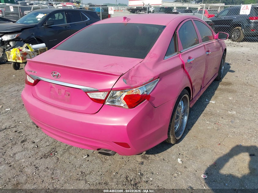 2014 Hyundai Sonata VIN 5NPEC4AC2EH882022 IAAI salvage auction — LEFT SIDE, Salvage Title, sold $275 on 2026-07-22 (photo 4)