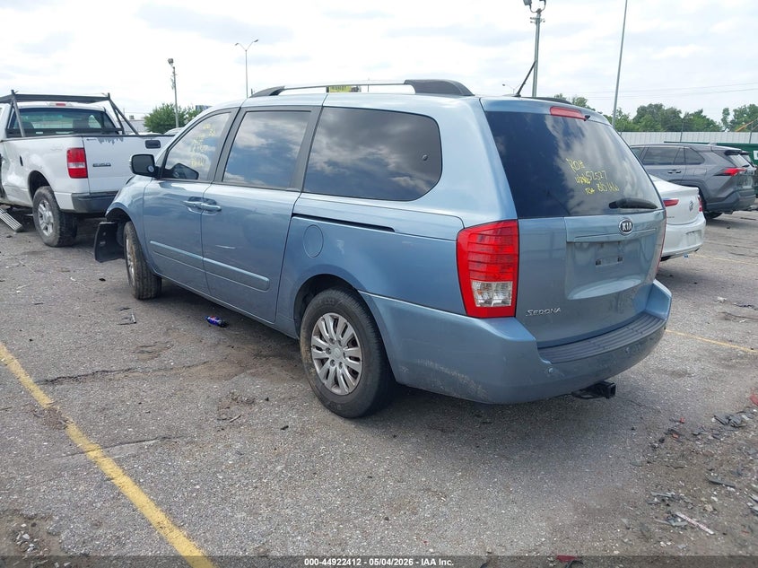 2012 Kia SEDONA VIN KNDMG4C78C6463227 IAAI salvage auction — FRONT END, Salvage (Texas), sold $1,075 on 2026-07-08 (photo 3)
