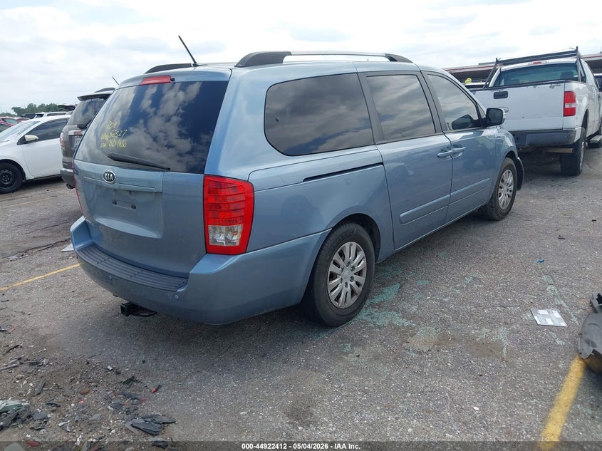 2012 Kia SEDONA VIN KNDMG4C78C6463227 IAAI salvage auction — FRONT END, Salvage (Texas), sold $1,075 on 2026-07-08 (photo 4)