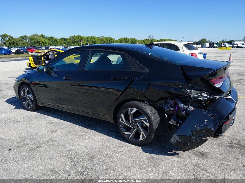 2025 Hyundai Elantra VIN KMHLM4DGXSU048032 IAAI salvage auction — LEFT REAR, Salvage Title, sold $4,950 on 2026-07-09 (photo 3)