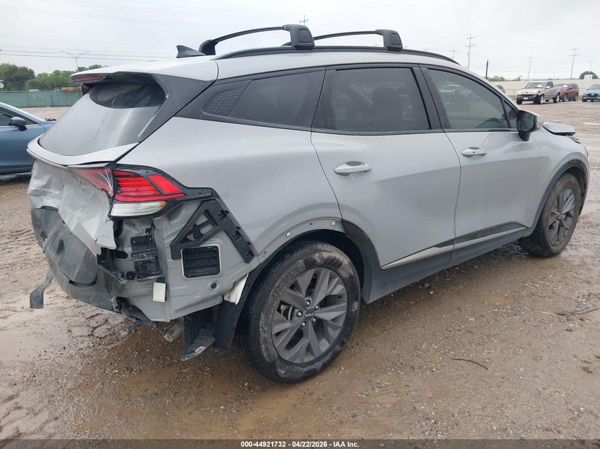 2025 Kia Sportage VIN 5XYK43DF5SG304161 IAAI salvage auction — FRONT & REAR, Original (Texas), sold $7,700 on 2026-07-29 (photo 4)
