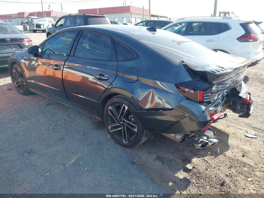 2024 Hyundai Sonata VIN KMHL54JC2RA351171 IAAI salvage auction — REAR END, Salvage Title, sold $10,500 on 2026-07-09 (photo 3)