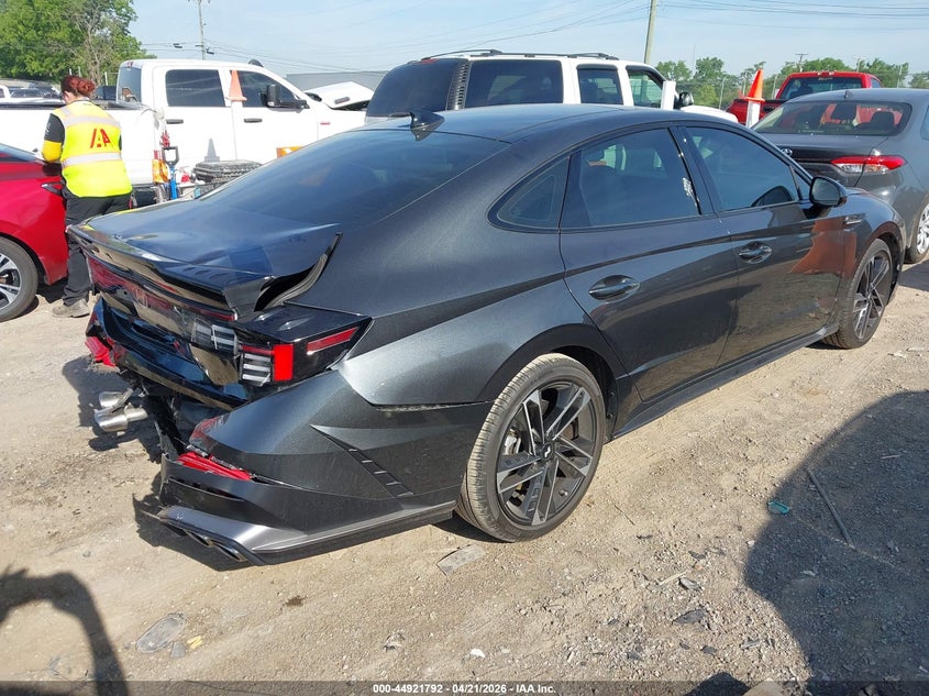 2024 Hyundai Sonata VIN KMHL54JC2RA351171 IAAI salvage auction — REAR END, Salvage Title, sold $10,500 on 2026-07-09 (photo 4)