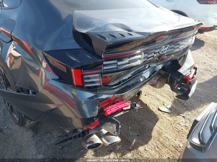 2024 Hyundai Sonata VIN KMHL54JC2RA351171 IAAI salvage auction — REAR END, Salvage Title, sold $10,500 on 2026-07-09 (photo 6)