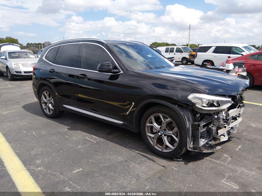 2021 BMW X3 VIN 5UXTY3C03M9E54877 IAAI salvage auction — FRONT END, Salvage Title, sold $5,200 on 2026-07-23 (photo 1)
