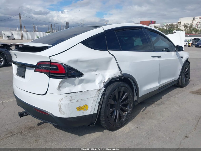 2022 Tesla Model x VIN 7SAXCBE56NF336463 IAAI salvage auction — FRONT END, Salvage Title, sold $5,100 on 2026-07-29 (photo 4)