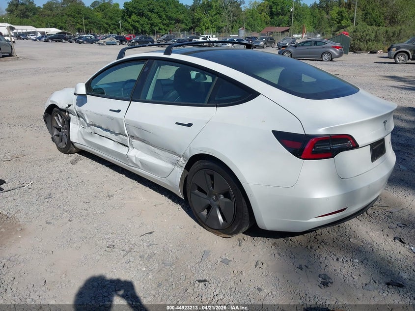 2021 Tesla Model 3 VIN 5YJ3E1EB5MF924844 IAAI salvage auction — LEFT SIDE, Clear (South Carolina), sold $7,400 on 2026-07-23 (photo 3)
