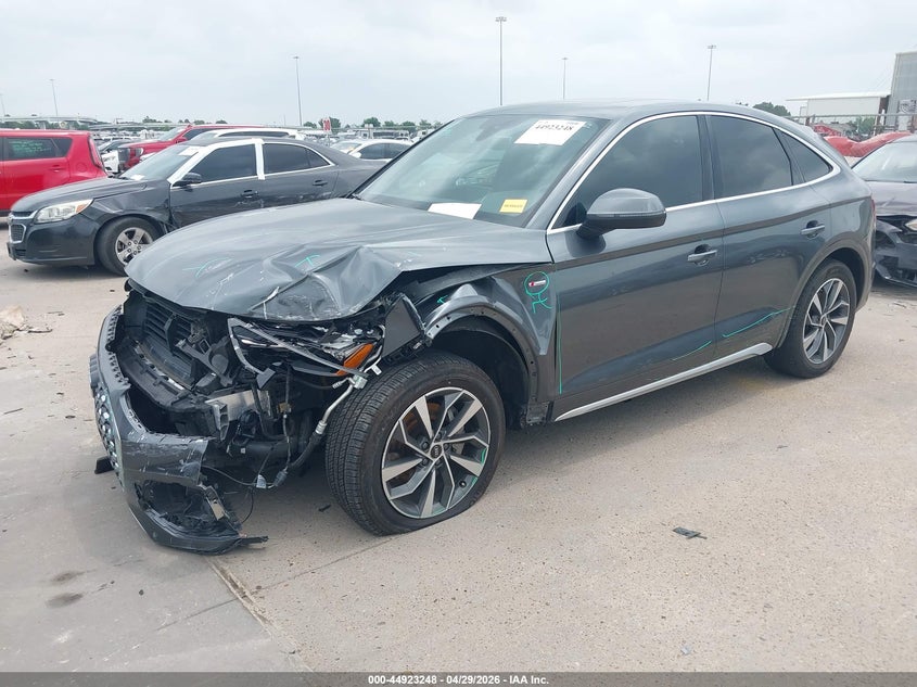2023 Audi Q5 sportback VIN WA15AAFY0P2028752 IAAI salvage auction — FRONT END, Salvage Title, sold $16,500 on 2026-08-27 (photo 2)