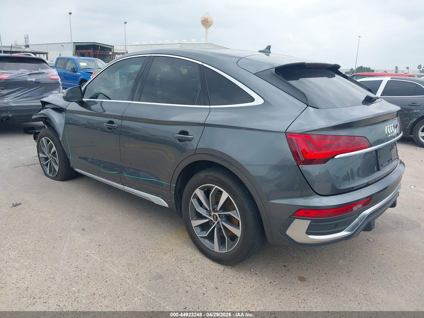 2023 Audi Q5 sportback VIN WA15AAFY0P2028752 IAAI salvage auction — FRONT END, Salvage Title, sold $16,500 on 2026-08-27 (photo 3)